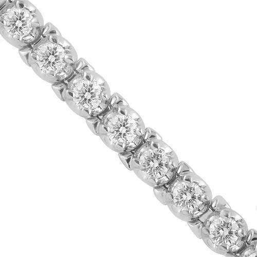 14K Gold Lab Diamond Tennis Bracelet 3.2 MM 5.4 CTW