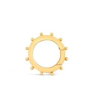 14k Gold Spike Connector Clasp
