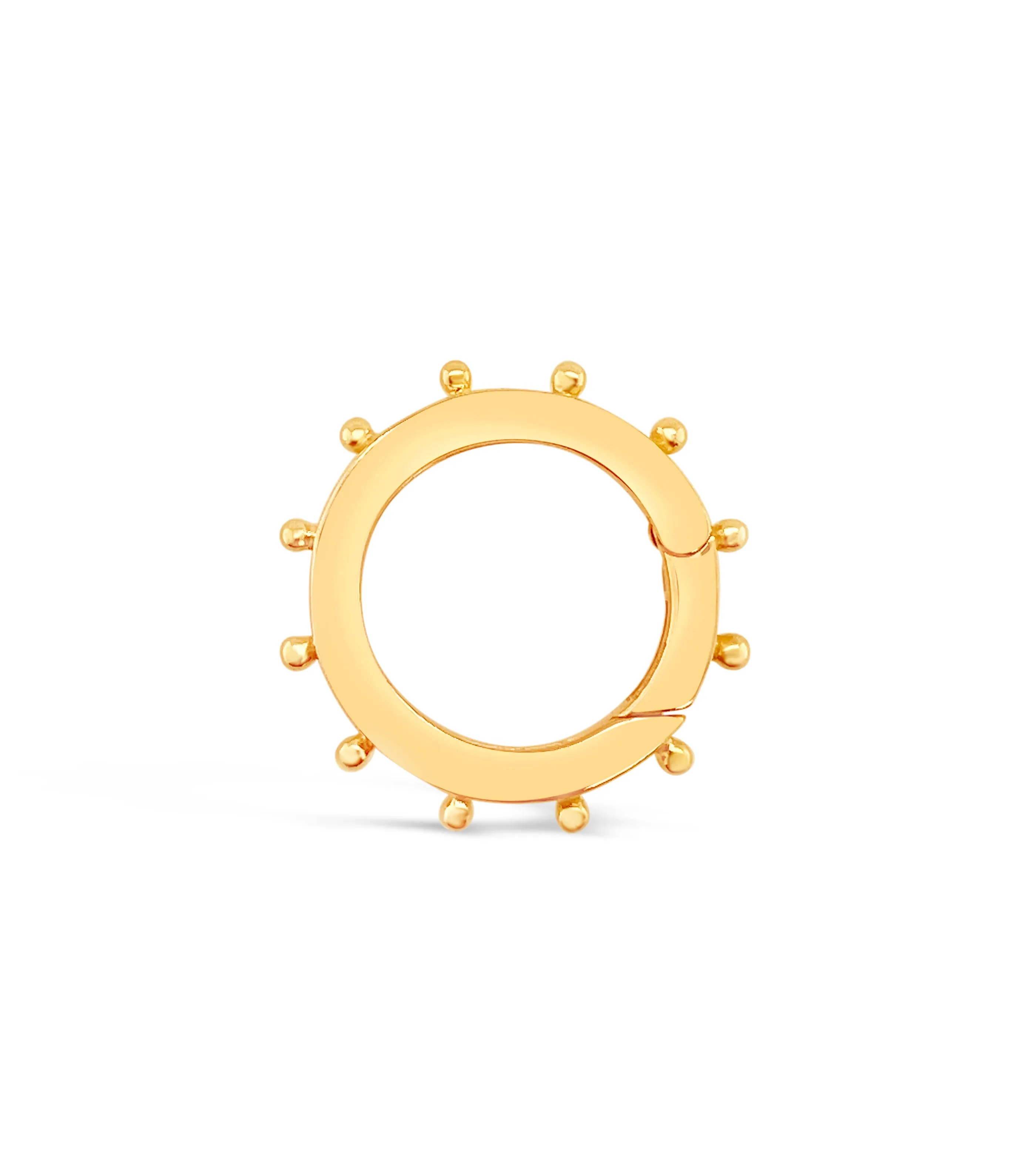 14k Gold Spike Connector Clasp