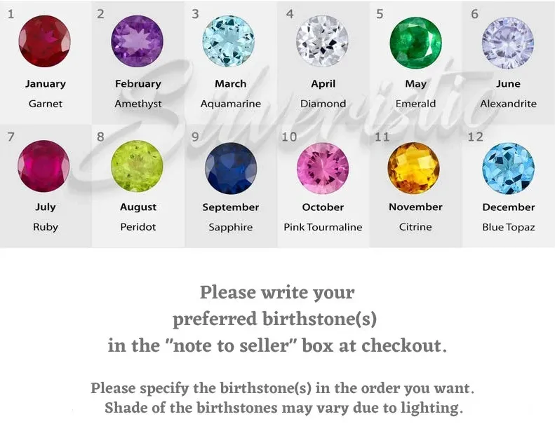 14K Solid Gold Birthstone Letter Bracelet