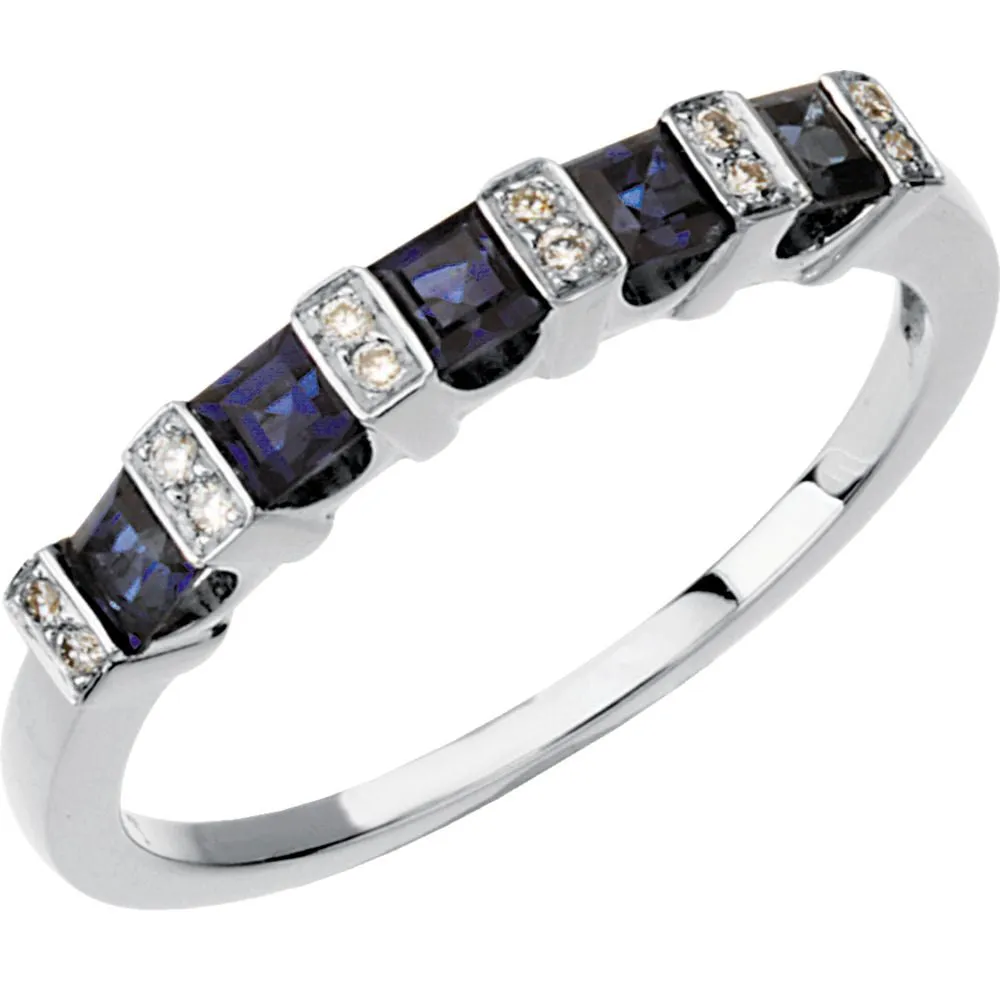 14k White Gold Anniversary Band, Size 7