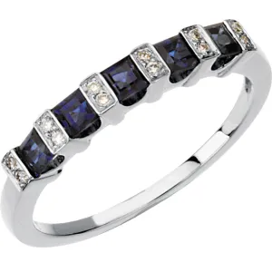 14k White Gold Anniversary Band, Size 7