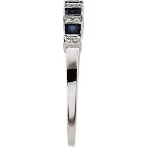 14k White Gold Anniversary Band, Size 7