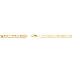 14k Yellow Gold 6.5mm Figaro 8" Chain