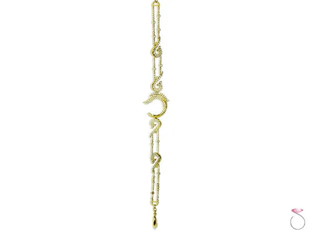 1.69ct Diamond Dolphin Bracelet in 18K Yellow Gold
