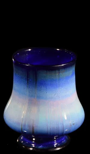 16oz Blue/Purple Haze Taster Glass by Phil Sundling