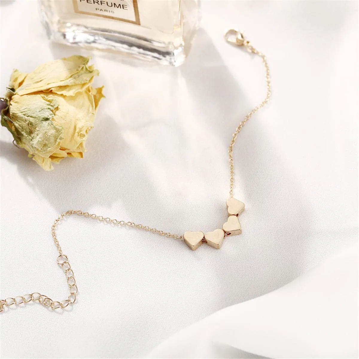 18K Gold-Plated Heart Bracelet