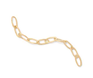 18K Yellow Gold Oval Link Bracelet