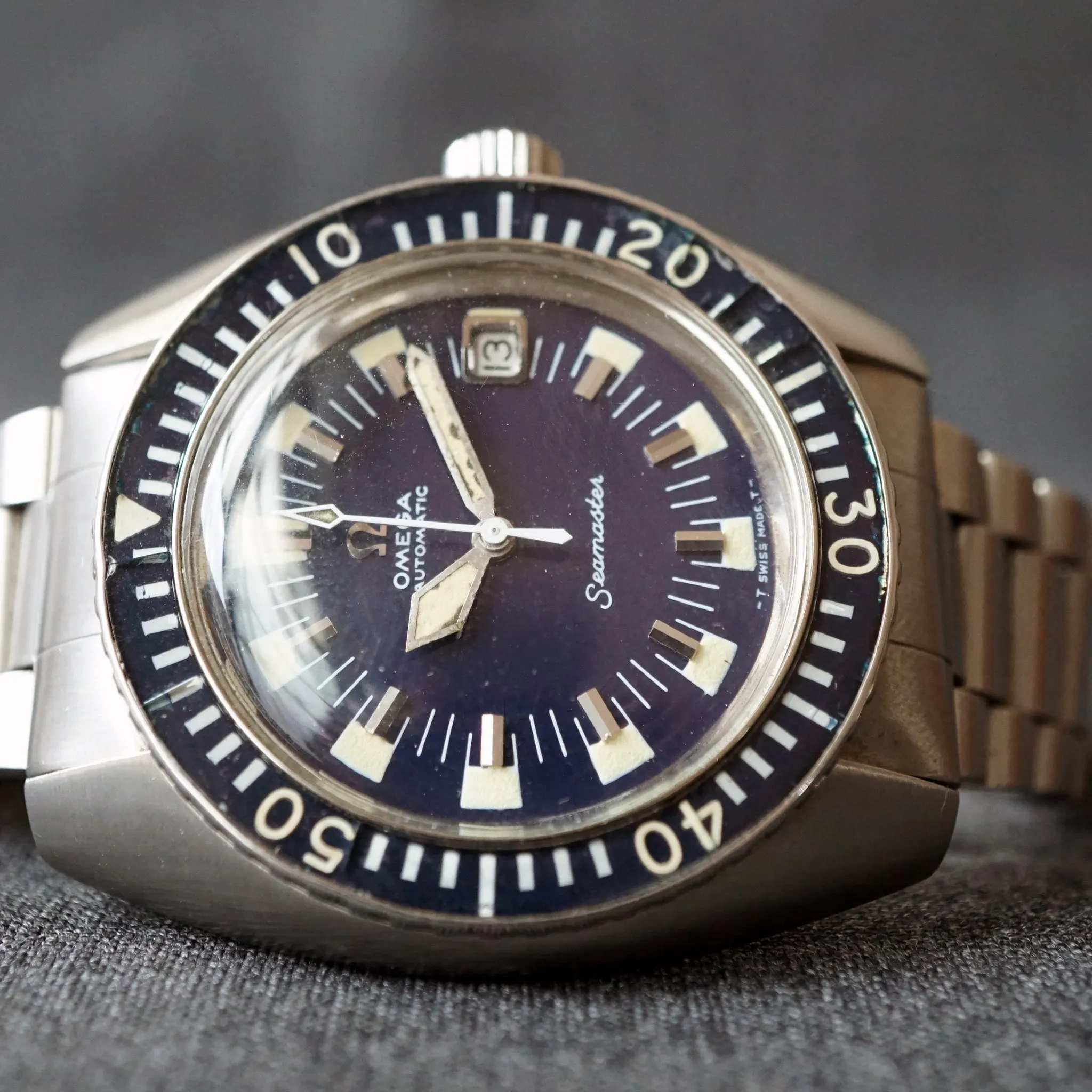 1970 OMEGA SEAMASTER 120 DEEP BLUE 166.073 DIVER WATCH