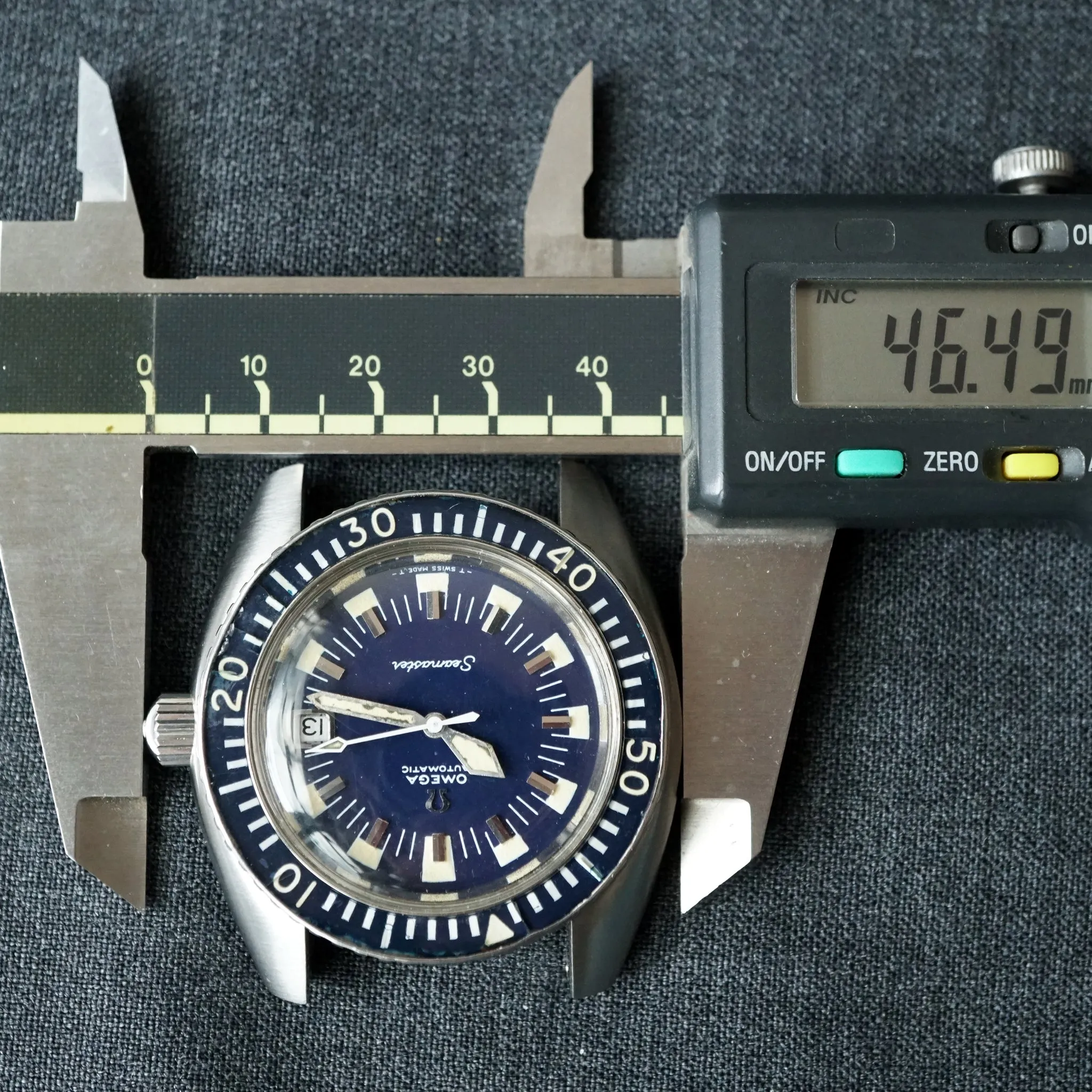 1970 OMEGA SEAMASTER 120 DEEP BLUE 166.073 DIVER WATCH