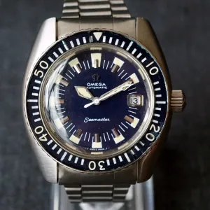 1970 OMEGA SEAMASTER 120 DEEP BLUE 166.073 DIVER WATCH