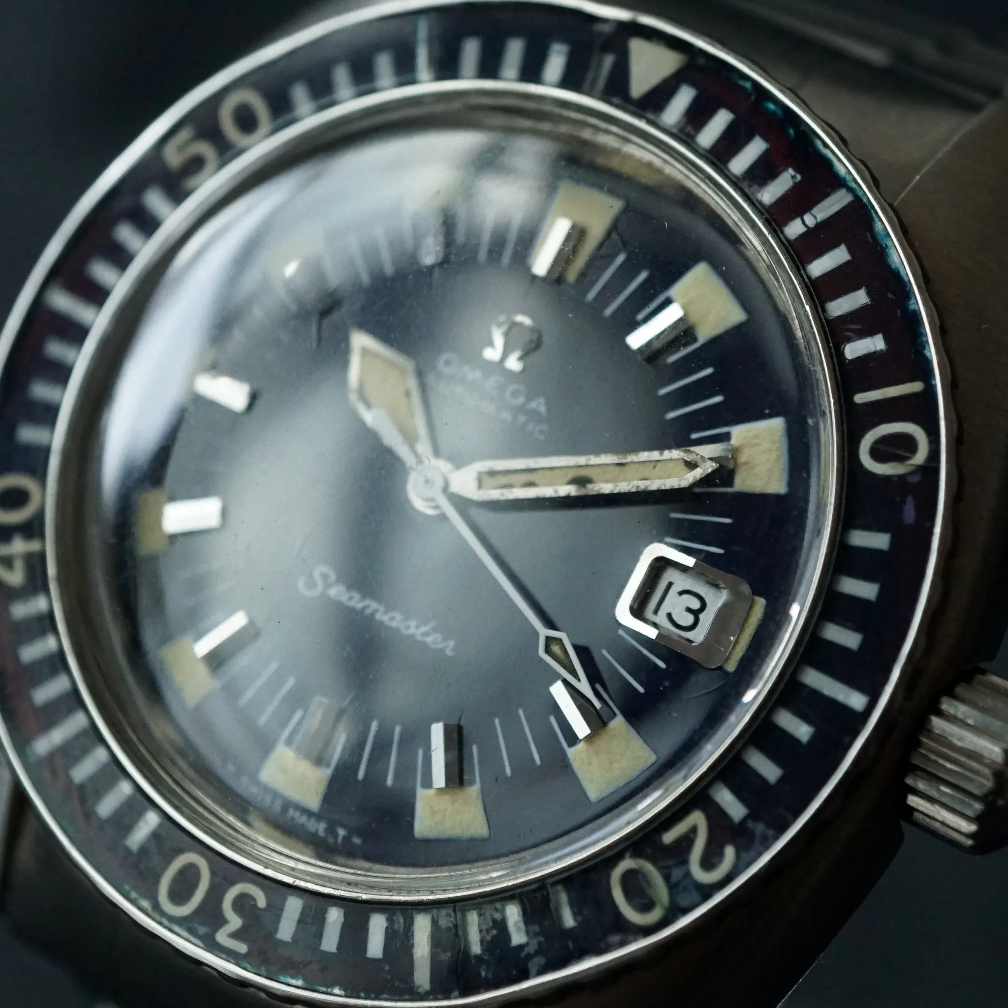 1970 OMEGA SEAMASTER 120 DEEP BLUE 166.073 DIVER WATCH