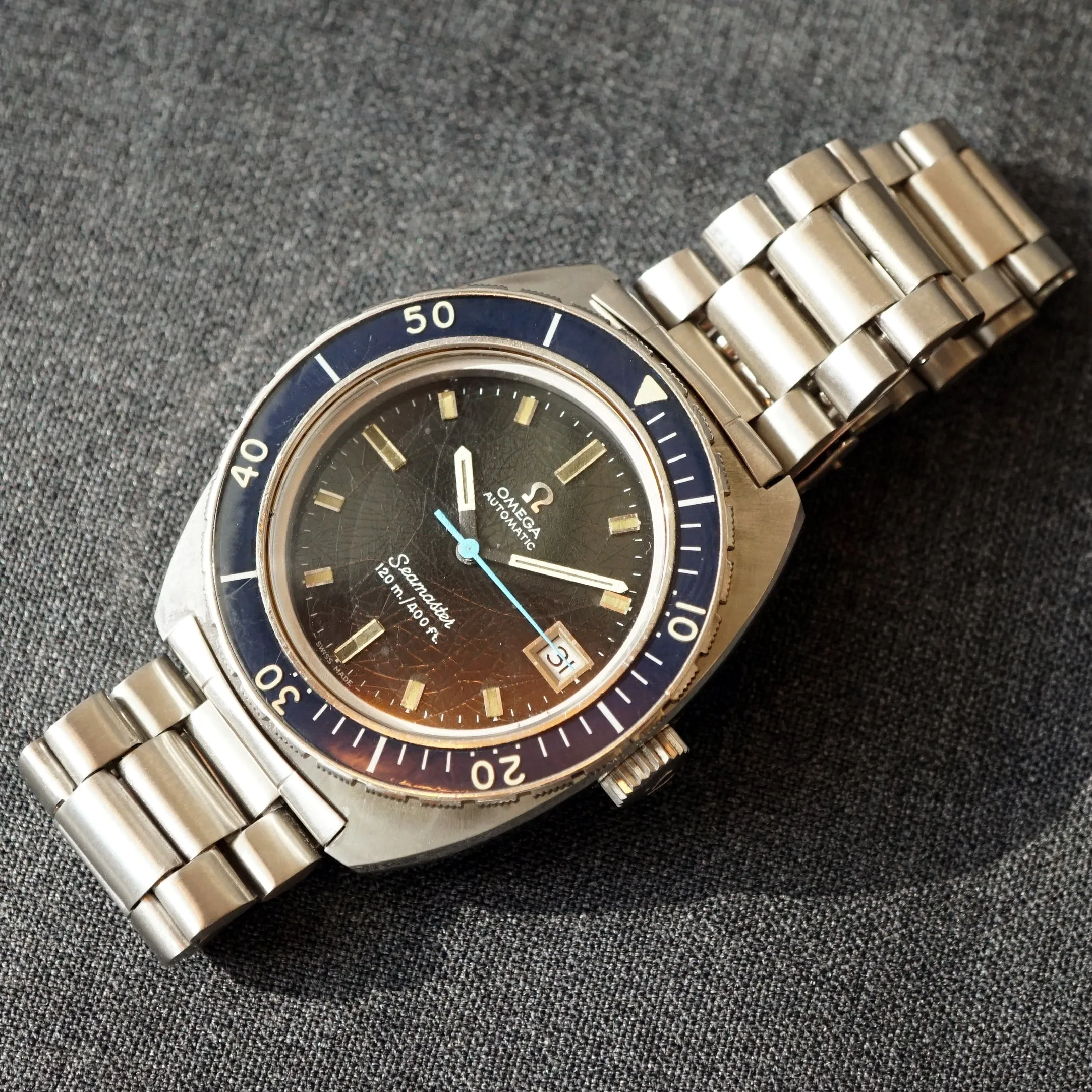 1970 OMEGA SEAMASTER 120M / 400FT REF.168.088 DIVER WATCH