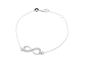 19cm Sterling Silver Infinity Belcher Bracelet
