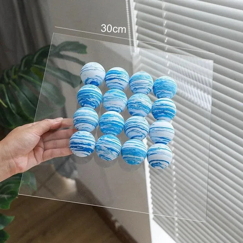 3D Acrylic Ball Wall Transparent Mirror
