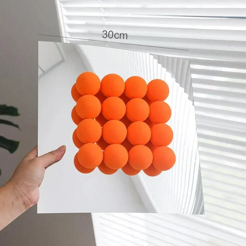 3D Acrylic Ball Wall Transparent Mirror