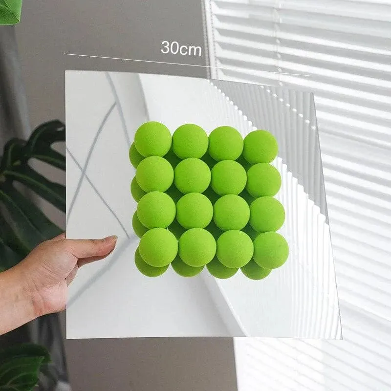 3D Acrylic Ball Wall Transparent Mirror