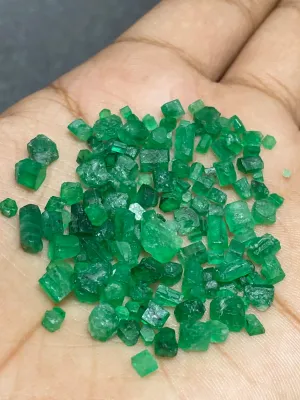 45 Carats Vivid Green Emeralds from Swat Pakistan