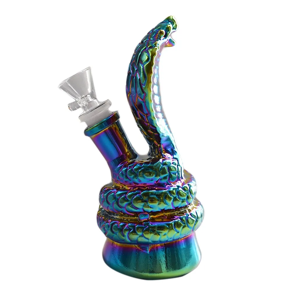 6” Hooded Cobra Water Pipe - Color May Vary - (1 Count)