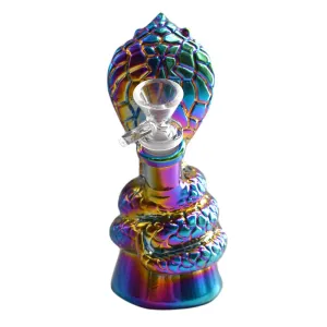 6” Hooded Cobra Water Pipe - Color May Vary - (1 Count)