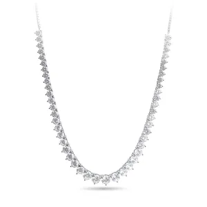 75cm Tennis Bolo Necklace with Cubic Zirconia in Sterling Silver