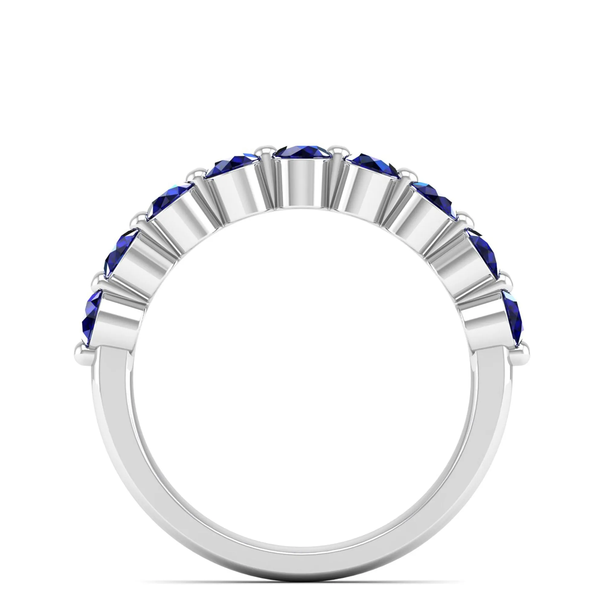 9-Stone Sapphire Stackable Ring