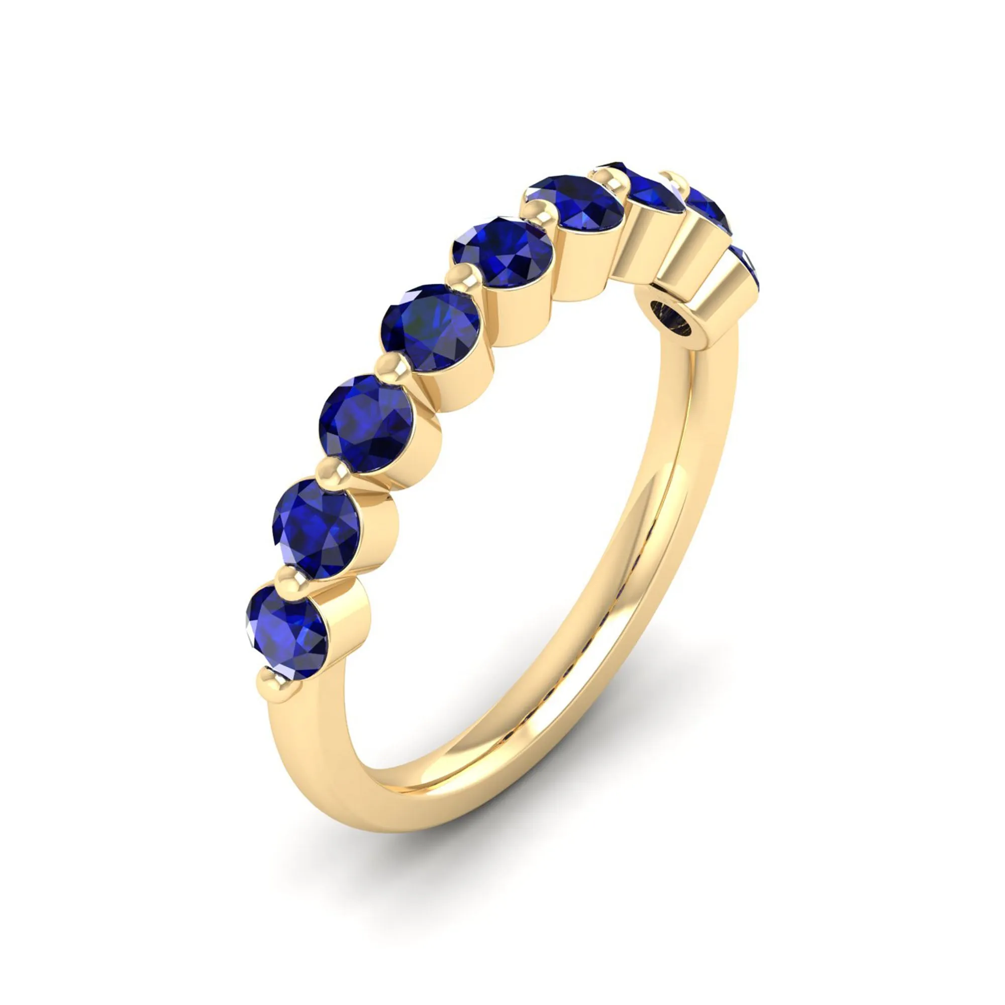 9-Stone Sapphire Stackable Ring