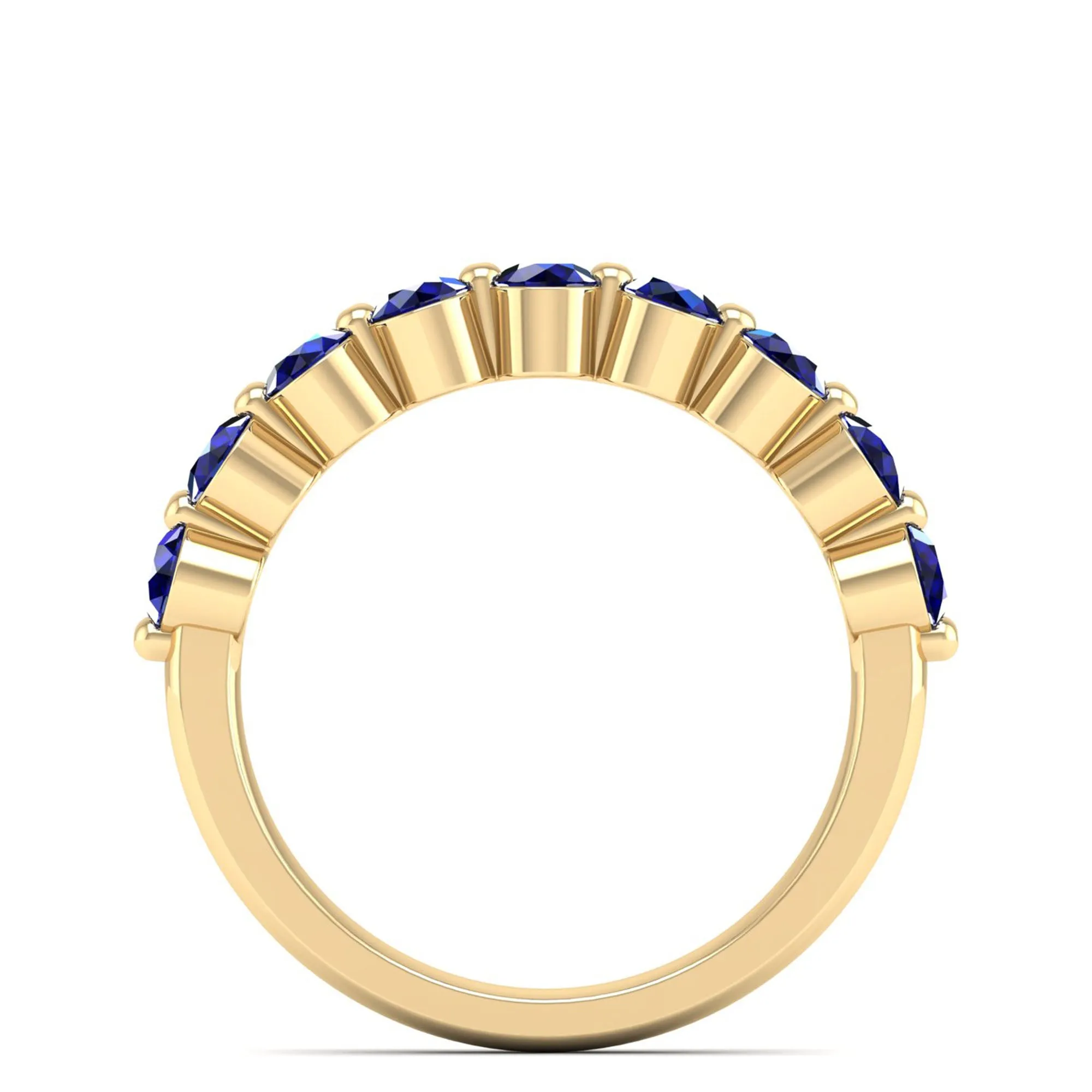 9-Stone Sapphire Stackable Ring