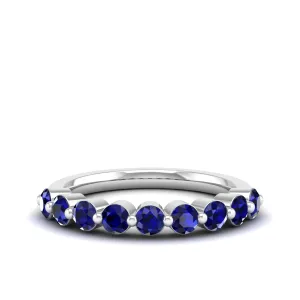 9-Stone Sapphire Stackable Ring