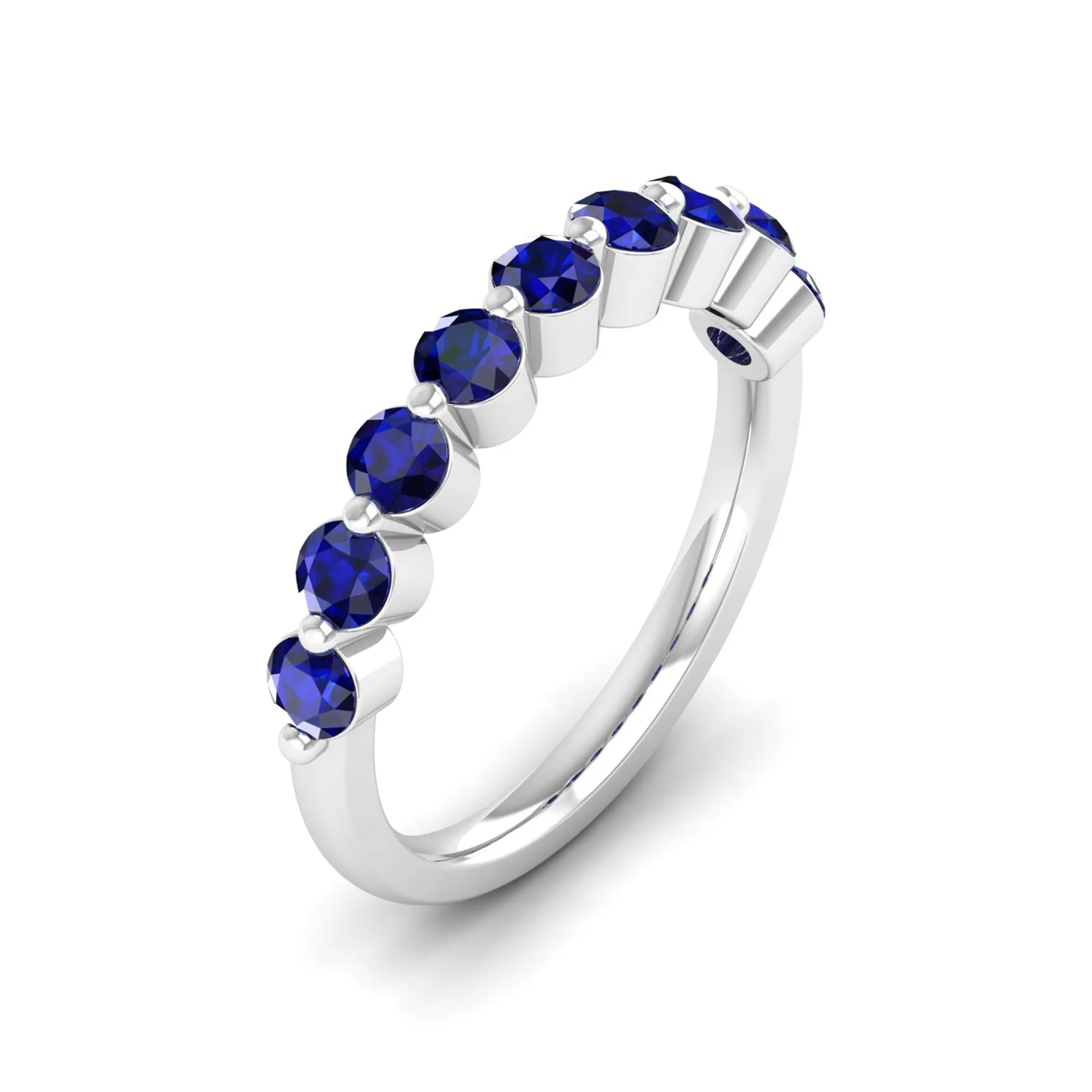 9-Stone Sapphire Stackable Ring