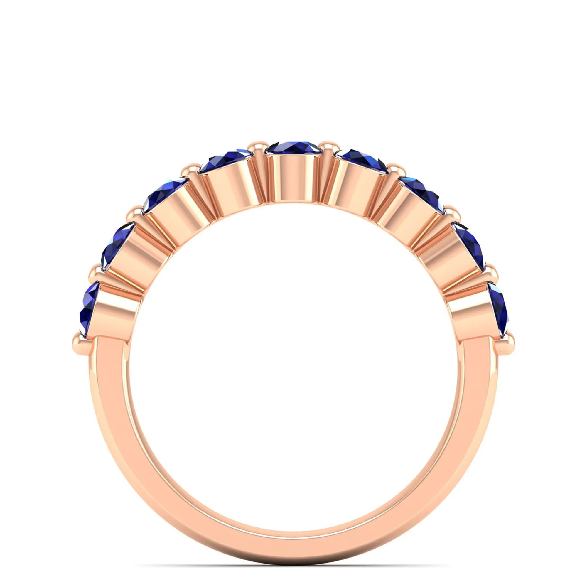 9-Stone Sapphire Stackable Ring