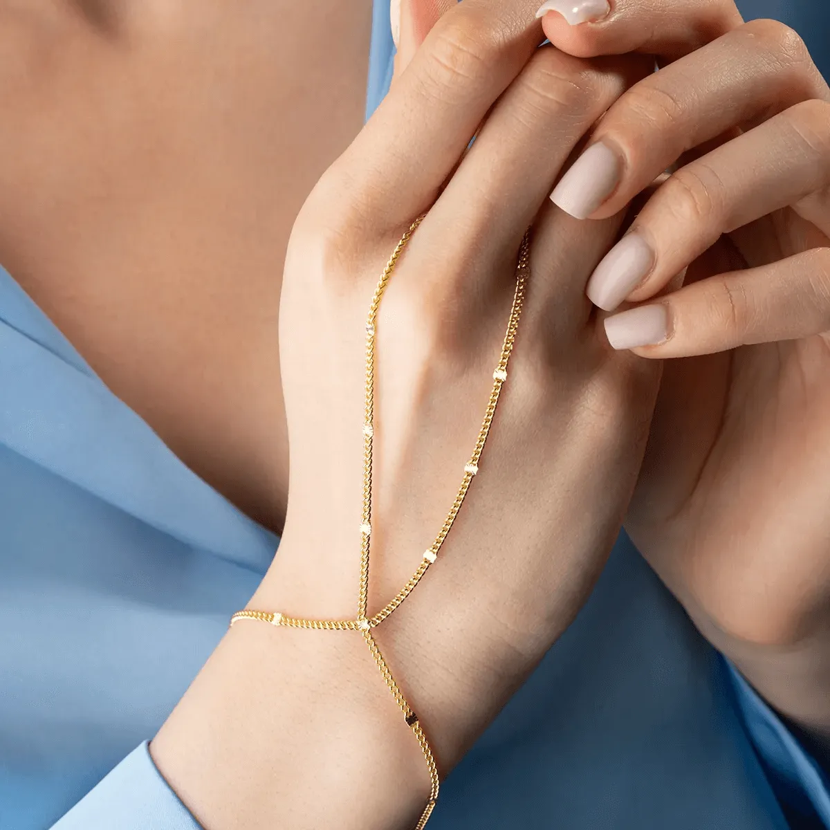 925K Silver Elegant Slave Bracelet with Cuban Chain