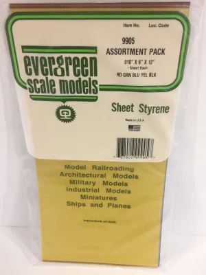 9905 - .010" COMBO TRANSPARENT POLYSTYRENE SHEET PACK