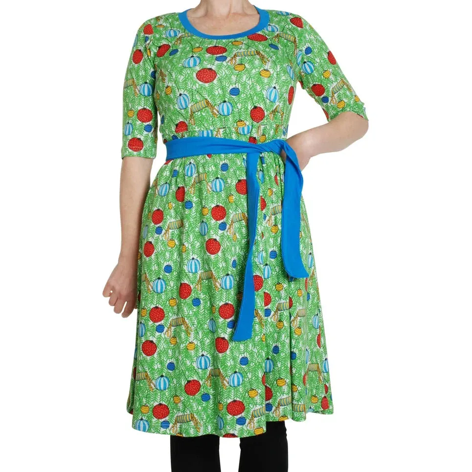 Adult's Christmas Bauble U-Neck Dress