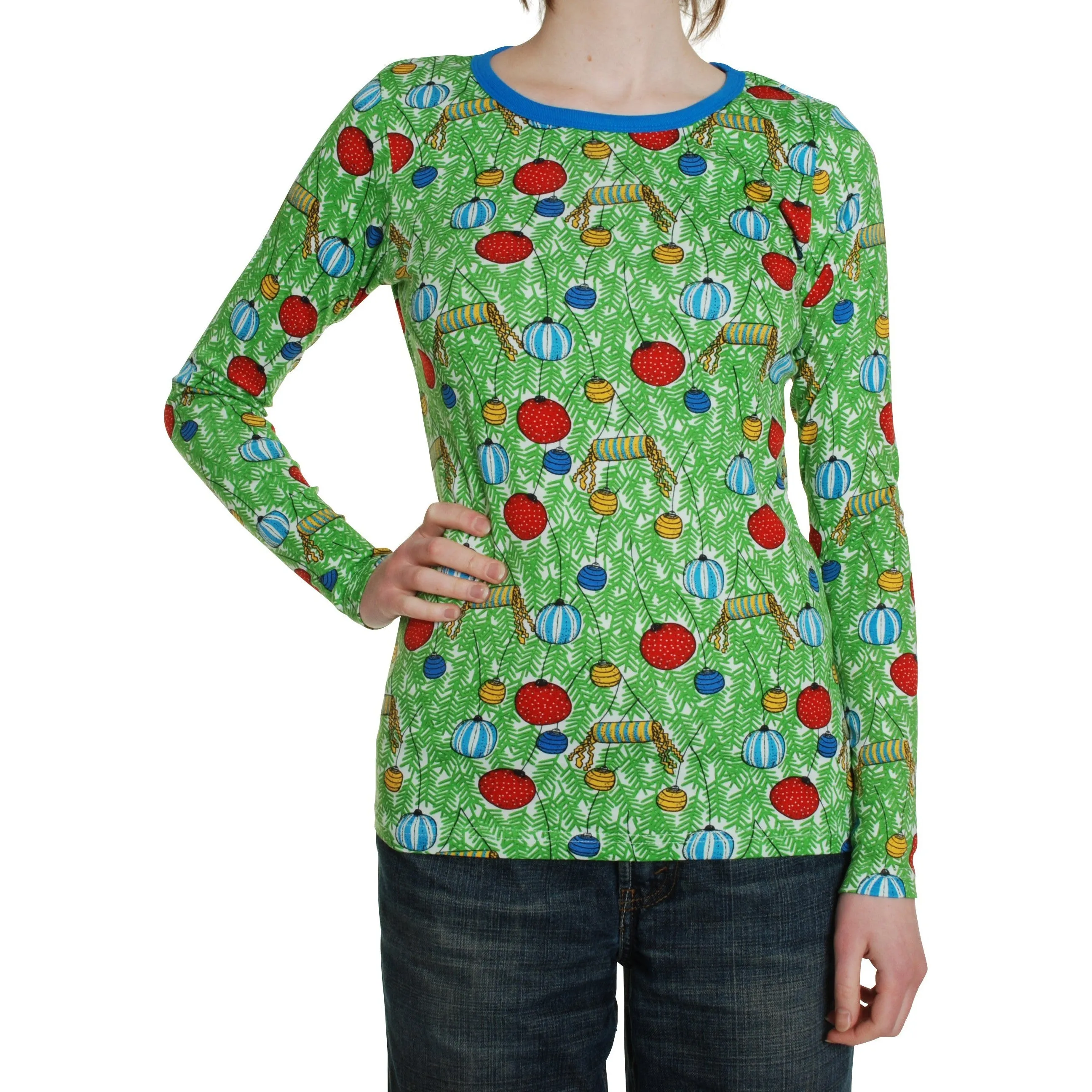 Adult's Christmas Baubles Long Sleeve Shirt