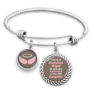 Angel In Heaven Daughter Charm Bracelet