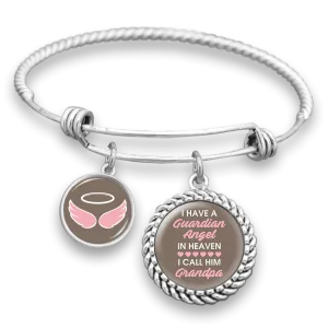 Angel In Heaven Grandpa Charm Bracelet