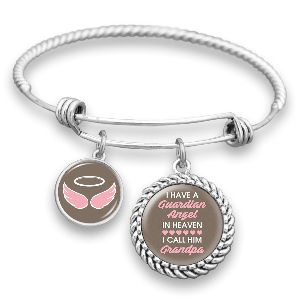 Angel In Heaven Grandpa Charm Bracelet