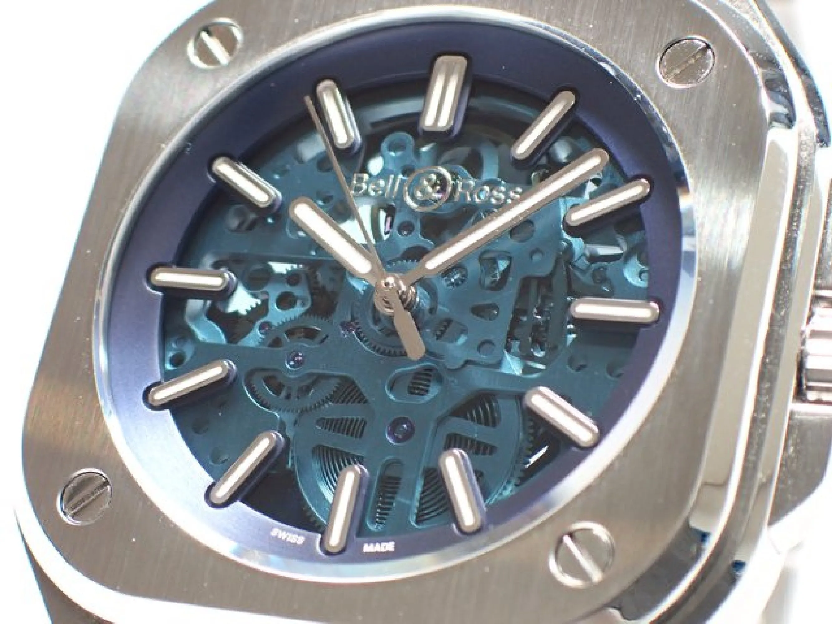 BELL & ROSS BR05 transparent blue world Limited5 00 40 MM Mens 178955468