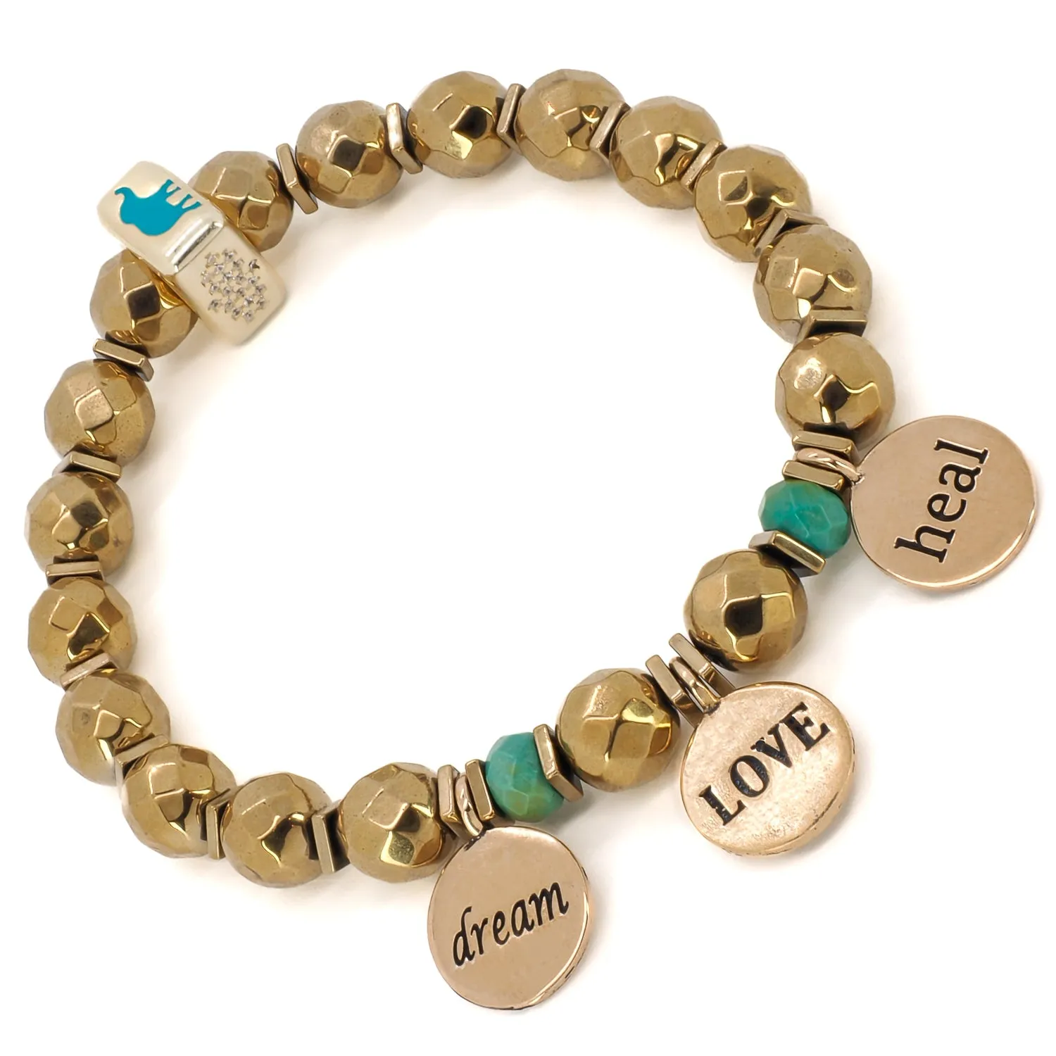 Best Wishes Symbols Beaded Bracelet