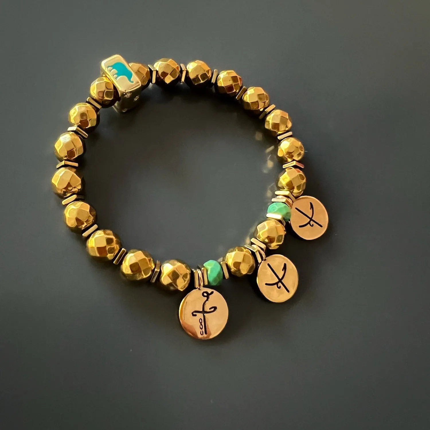 Best Wishes Symbols Beaded Bracelet