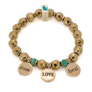 Best Wishes Symbols Beaded Bracelet