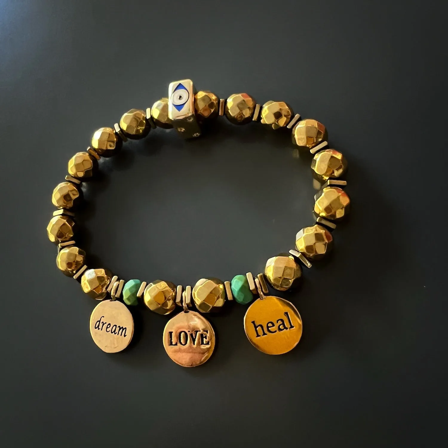 Best Wishes Symbols Beaded Bracelet