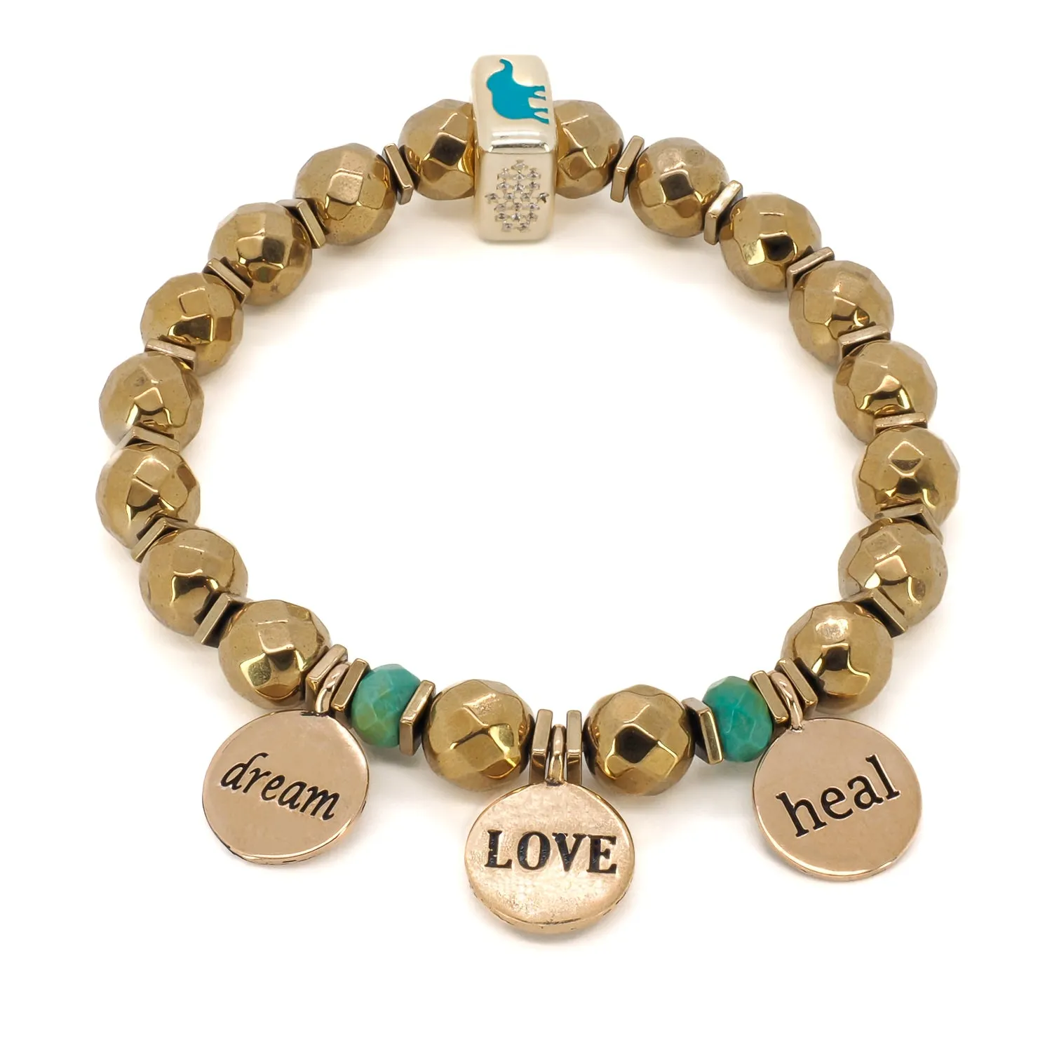 Best Wishes Symbols Beaded Bracelet
