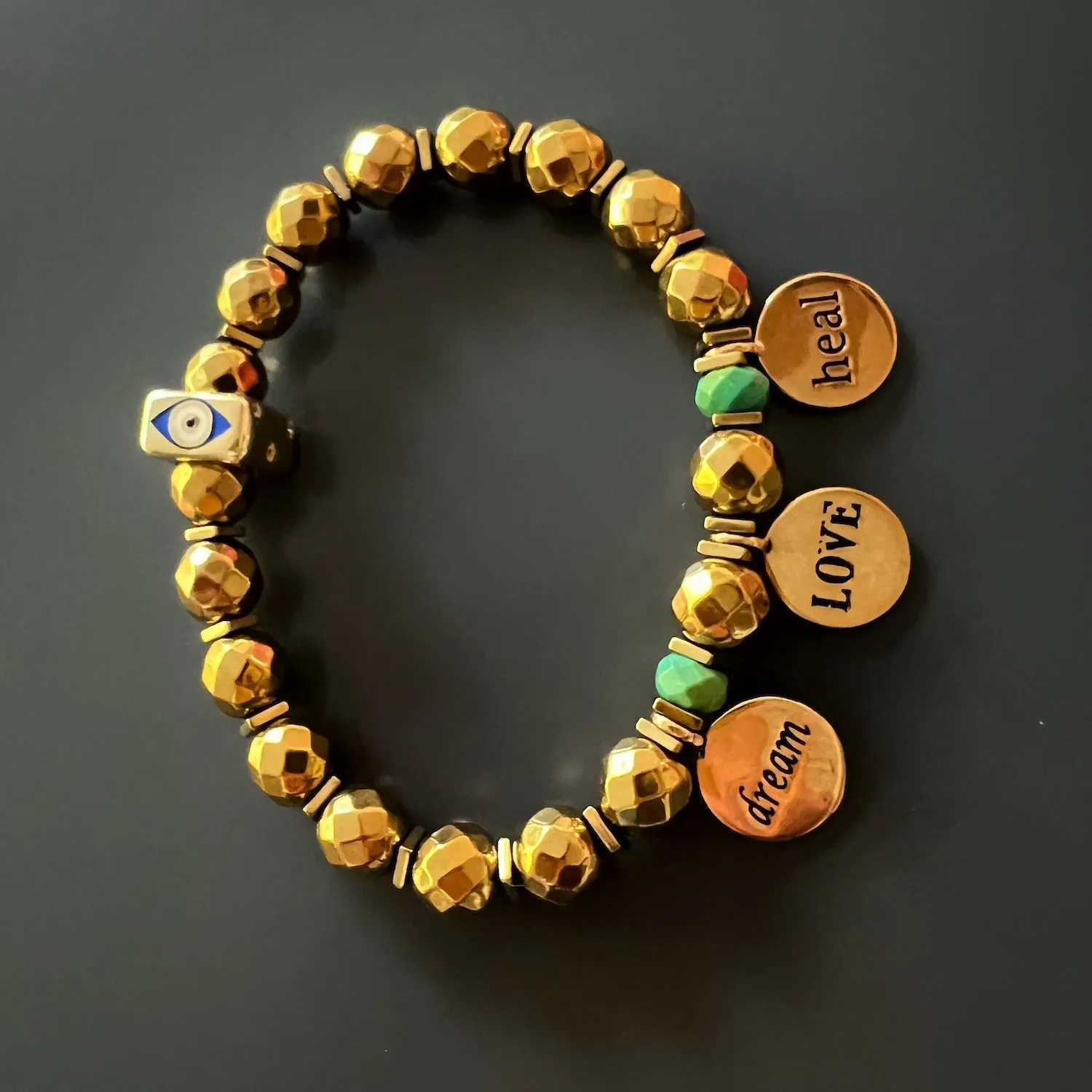 Best Wishes Symbols Beaded Bracelet