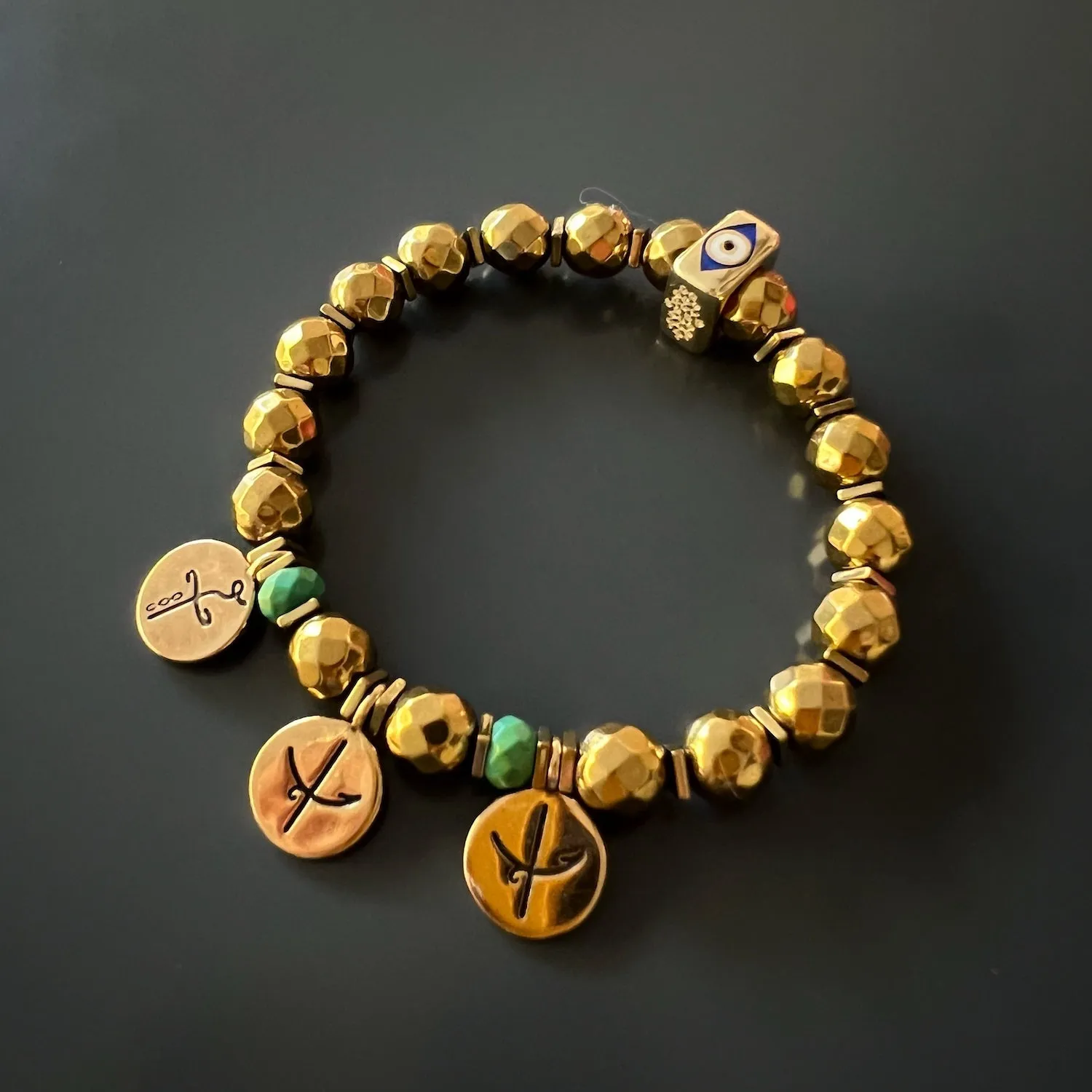 Best Wishes Symbols Beaded Bracelet