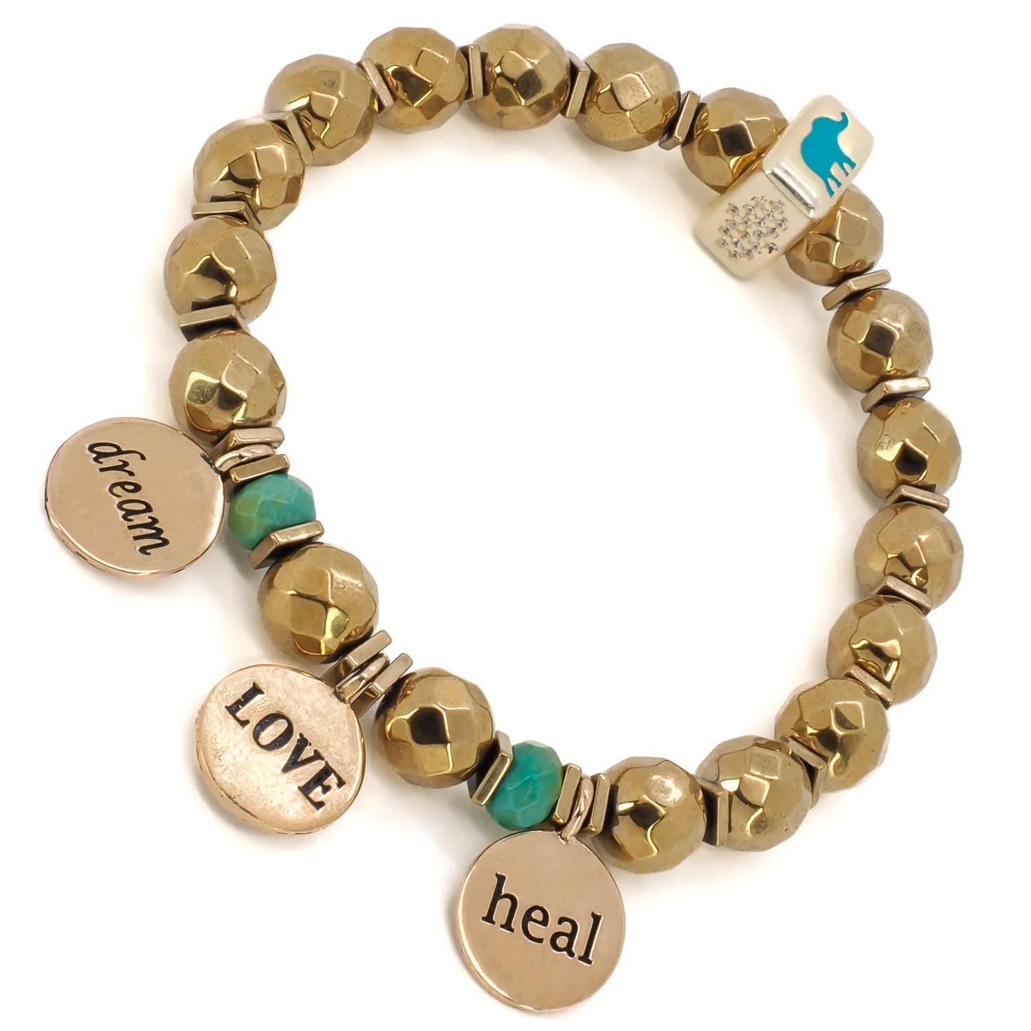 Best Wishes Symbols Beaded Bracelet
