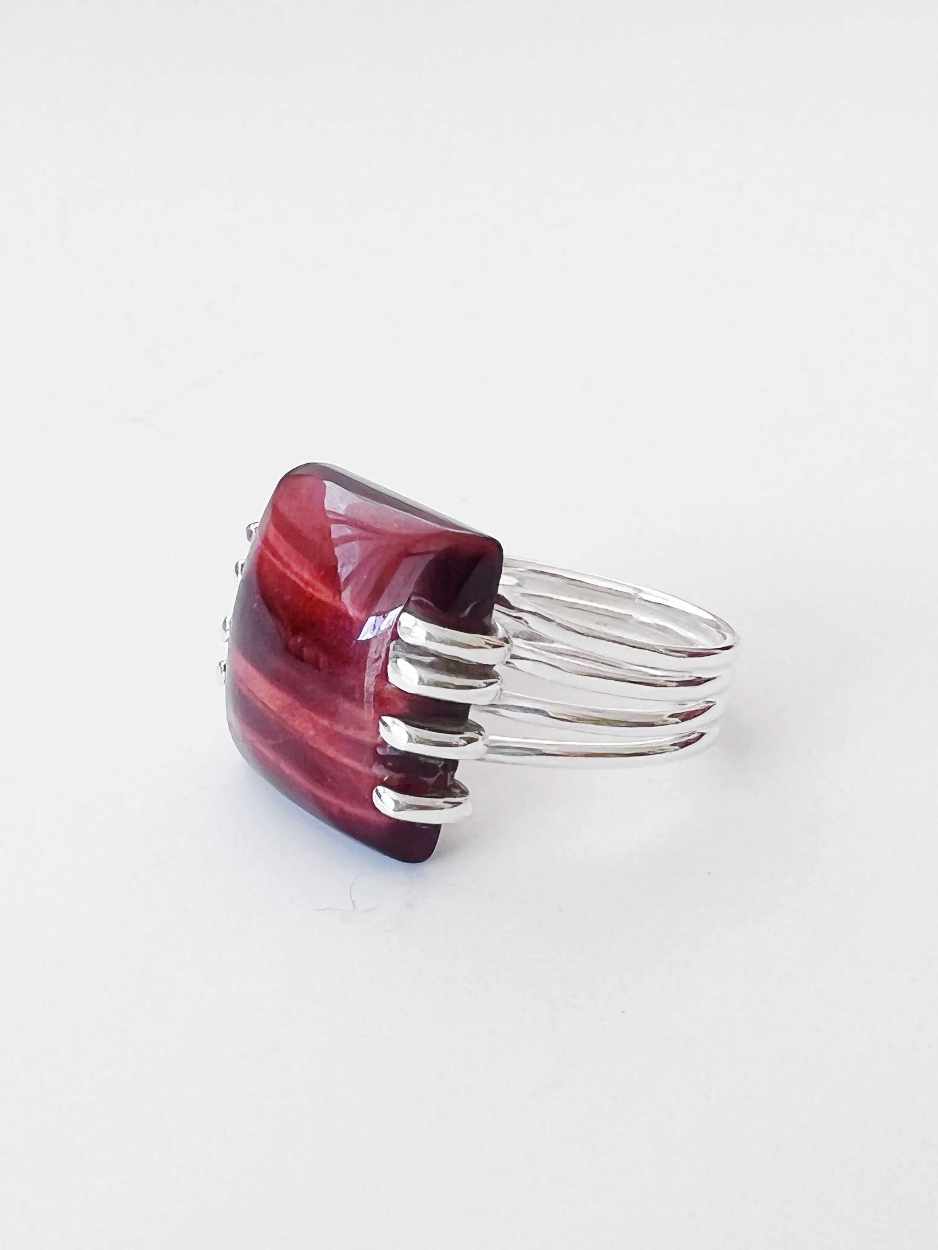 Between Lines 925 Sterling Silver Ring US Size 6-6.5