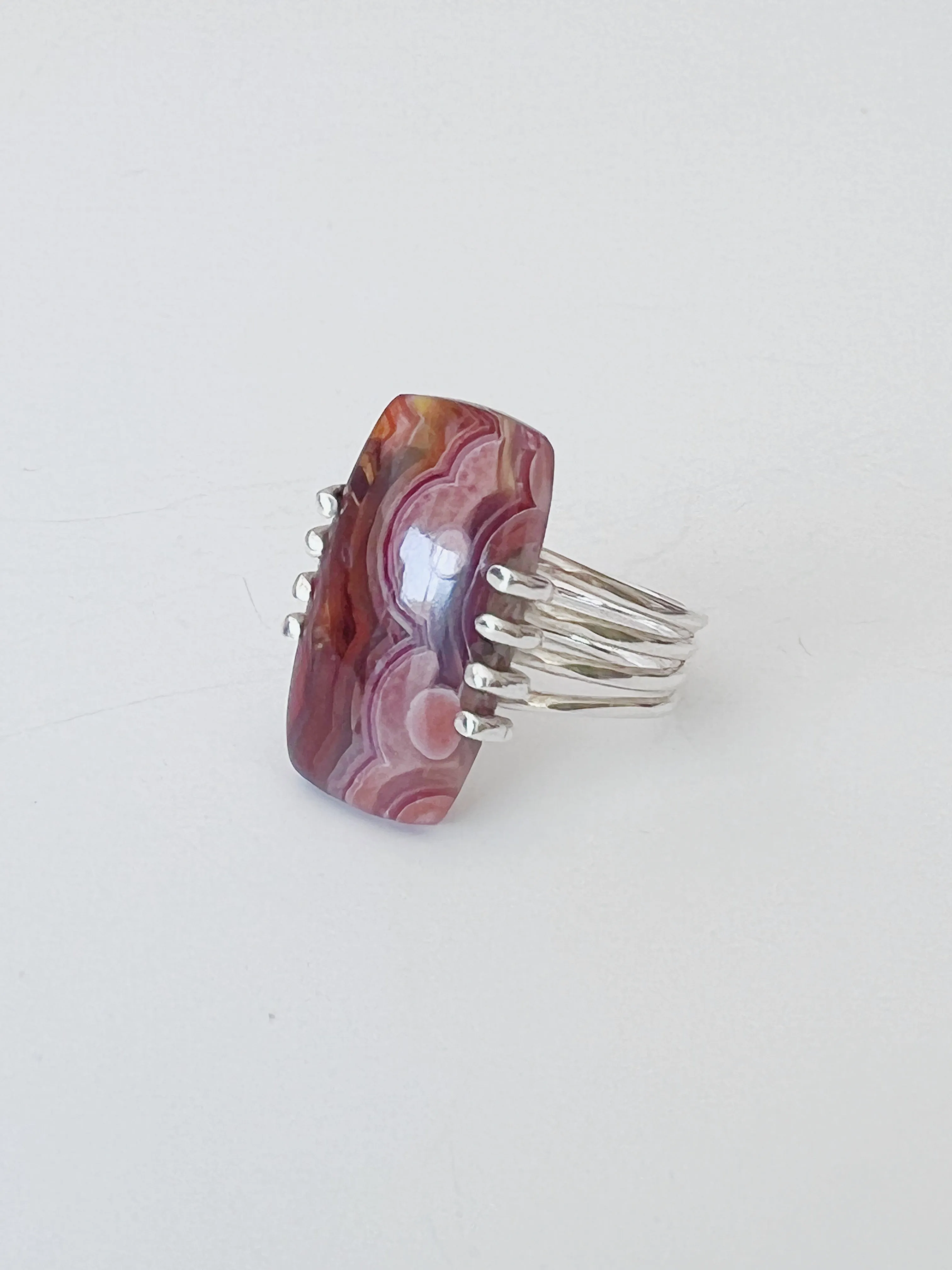 Between Lines 925 Sterling Silver Ring US Size 6-6.5