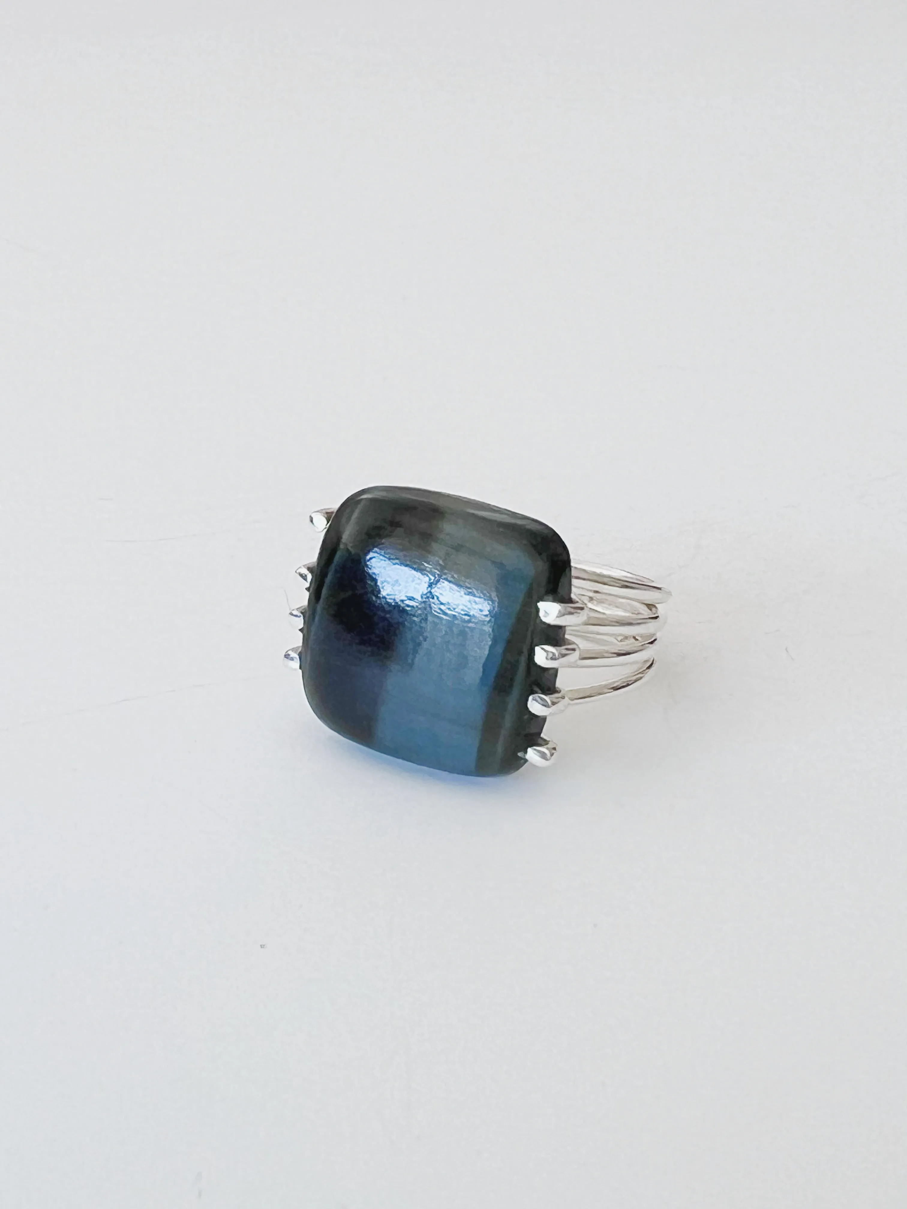 Between Lines 925 Sterling Silver Ring US Size 6-6.5